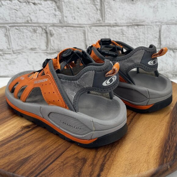 VTG 2004 Salomon Tech Revo Mens 8.5 Orange Hiking Sandals main image 11